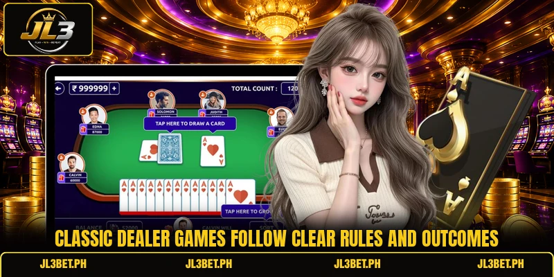 Classic dealer games follow clear rules and outcomes Classic dealer games follow clear rules and outcomes