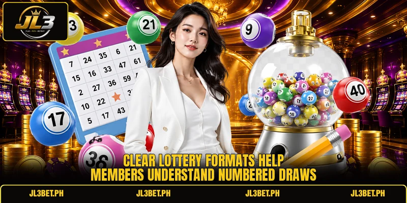 Clear lottery formats help members understand numbered draws Clear lottery formats help members understand numbered draws