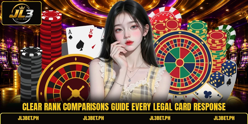 Clear rank comparisons guide every legal card response