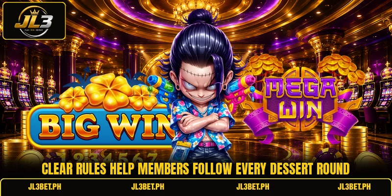 Clear rules help members follow every dessert round Clear rules help members follow every dessert round
