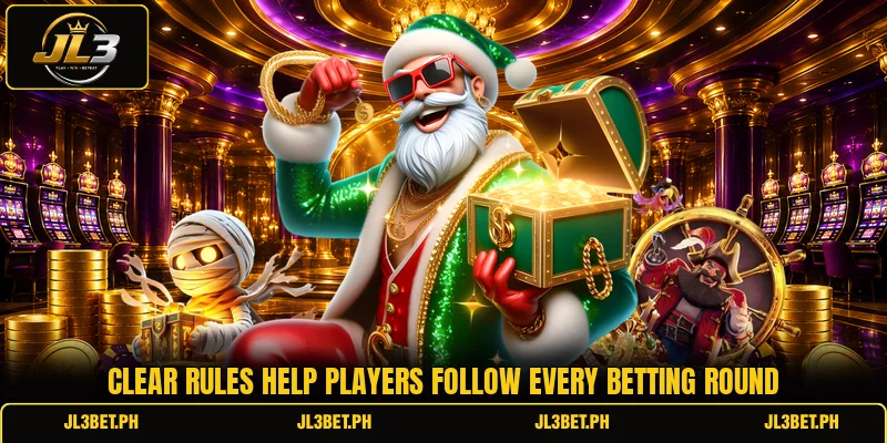 Clear rules help players follow every betting round Clear rules help players follow every betting round