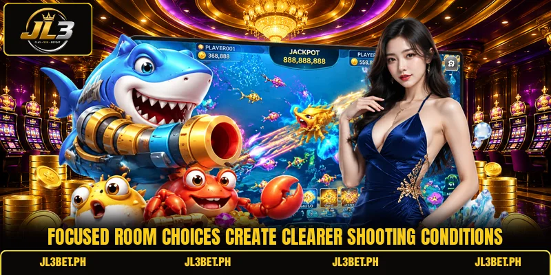 Focused room choices create clearer shooting conditions