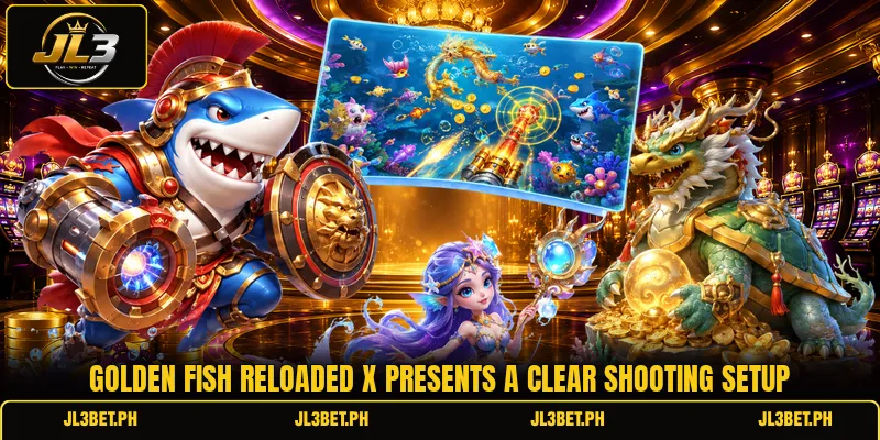 Golden Fish Reloaded X presents a clear shooting setup
