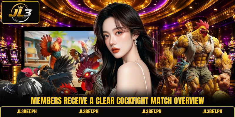 Members receive a clear cockfight match overview