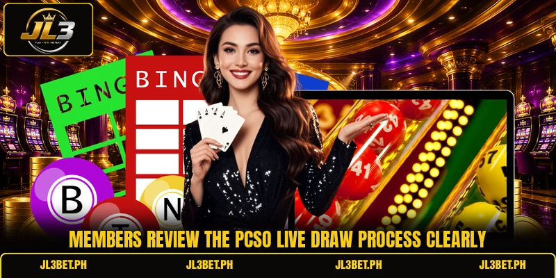 Members review the pcso live draw process clearly Members review the pcso live draw process clearly