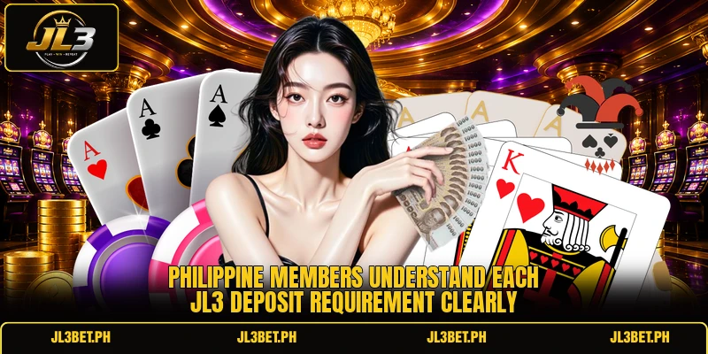 Philippine members understand each JL3 deposit requirement clearly