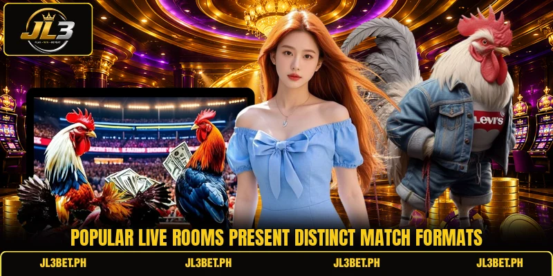 Popular live rooms present distinct match formats