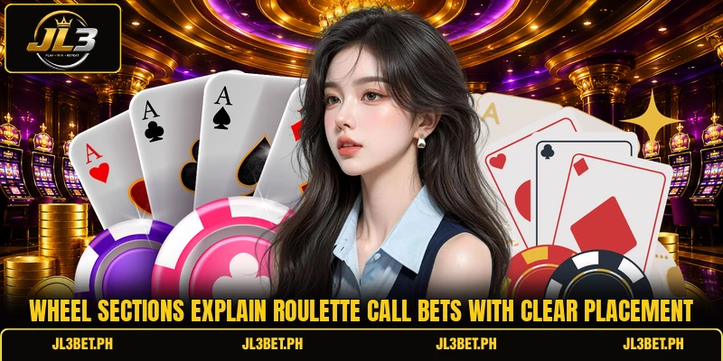 Wheel sections explain roulette call bets with clear placement Wheel sections explain roulette call bets with clear placement